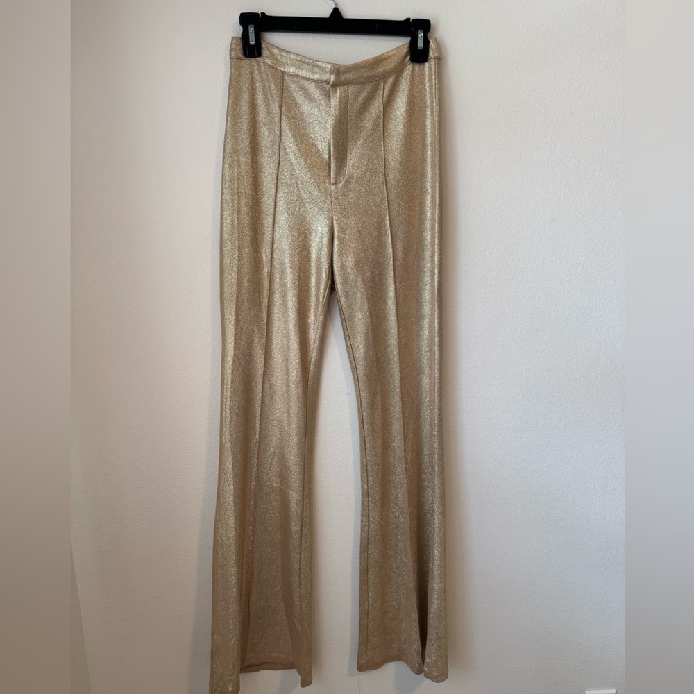 Flying Tomato Metallic Gold Pants